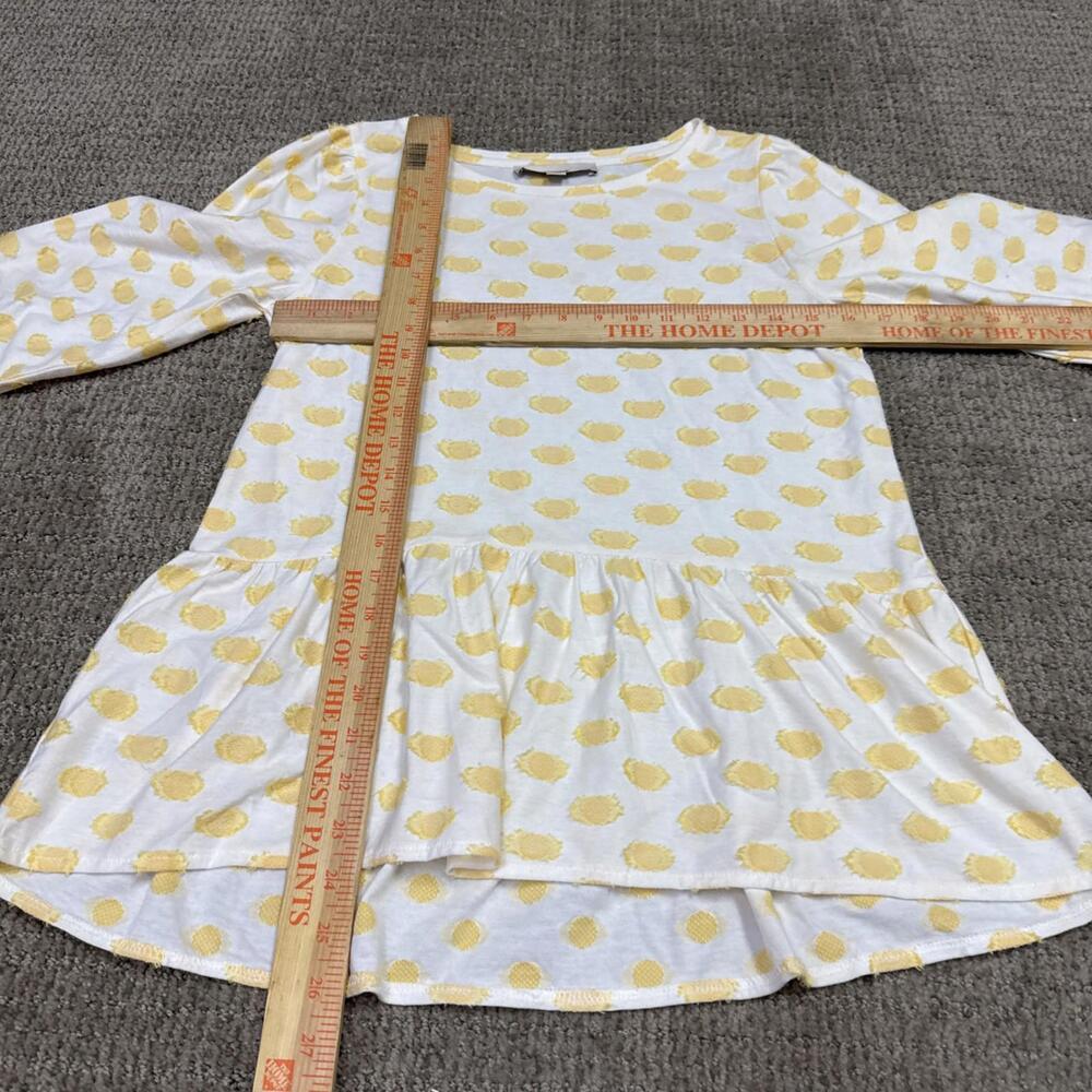 Loft Blouse White Yellow Long Sleeve Women’s Size XS - Picture 2 of 11